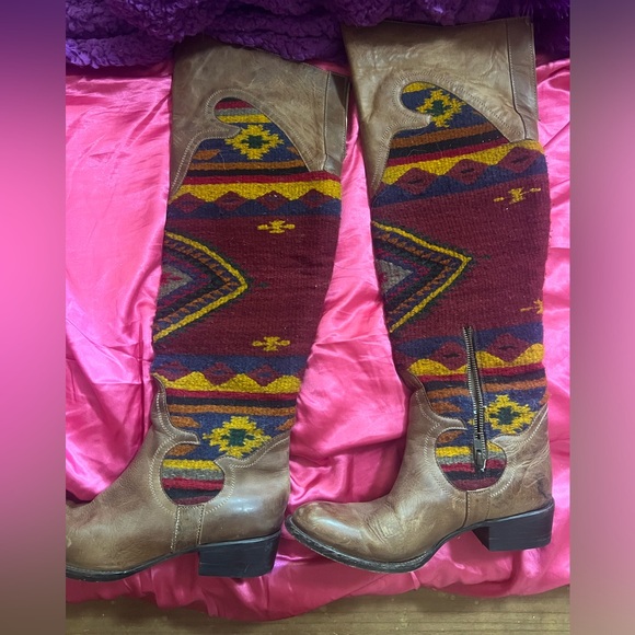 Freebird Cabal Blanket Tall Boots Womens 10 . Over the knee boots FREE SHIPPING - Picture 5 of 7